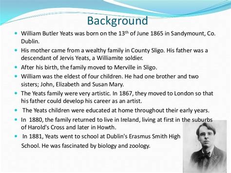 what is yeat ethnicity|william butler yeats background.